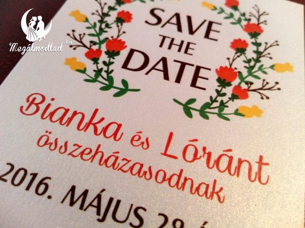 Save the Date kártya 1.