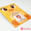 Aranyos kacsás keresztszülő felkérő kaparós sorsjegy, meglepetésekkel