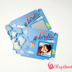 Űrhajós keresztszülő felkérő kaparós sorsjegy