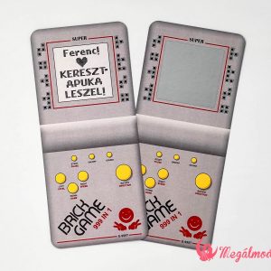 Tetris mintájú keresztszülő felkérő kaparós felülettel