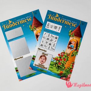 Királylányos keresztszülő felkérő kaparós felületekkel