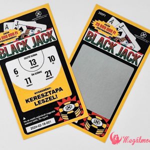 Black jackes keresztszülő felkérő kaparós felülettel