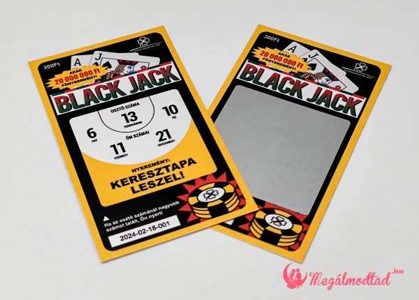 Black jackes keresztszülő felkérő kaparós felülettel