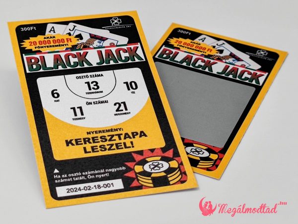 Black jackes keresztszülő felkérő kaparós felülettel