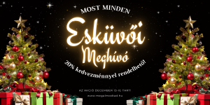 Karácsonyi ajánlat: 20% kedvezmény minden esküvői meghívóra, december 13-ig.