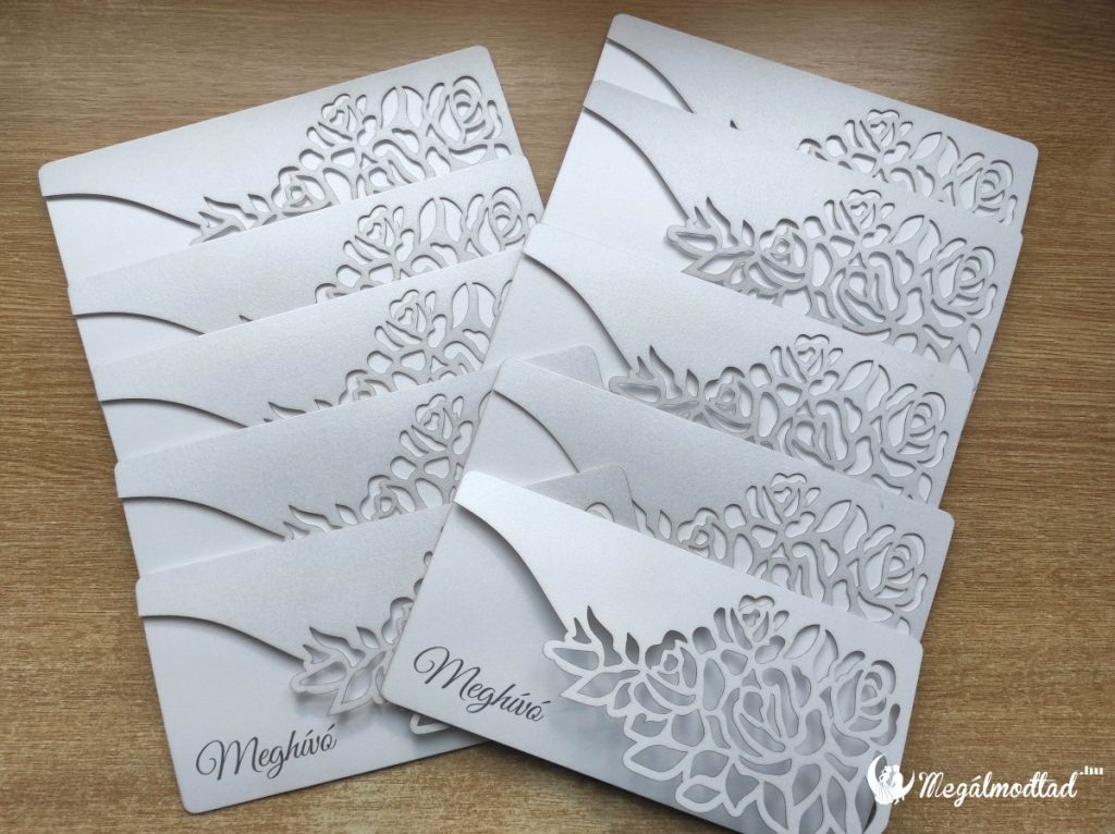 Egyedi lézervágott esküvői meghívók 2026-ra, karácsonyi ajándéknak is tökéletes választás