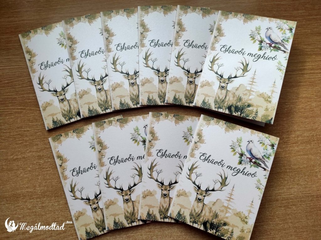 Egyedi lézervágott esküvői meghívók 2026-ra, karácsonyi ajándéknak is tökéletes választás